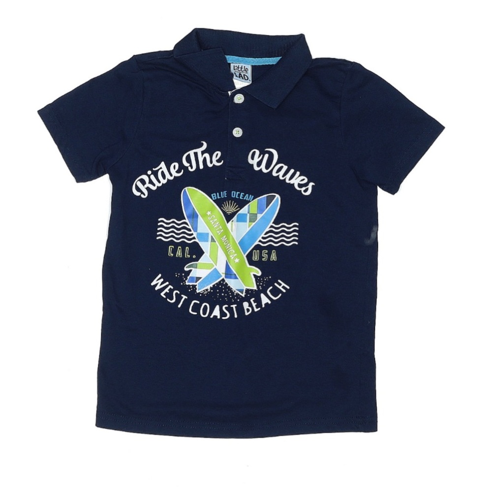 Navy Blue Kids Polo Shirt